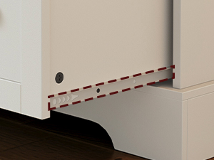 Farmhouse 9 Drawer Dresser for Bedroom, 55.1'' Modern Dresser, Engineered Wood Chest of Drawers, TV Stand with Storage, for Bedroom, Living Room, Hallway, White and Walnut