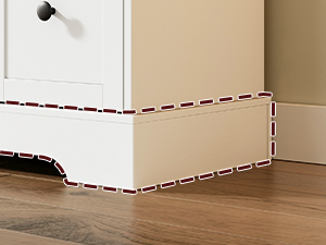 Farmhouse 9 Drawer Dresser for Bedroom, 55.1'' Modern Dresser, Engineered Wood Chest of Drawers, TV Stand with Storage, for Bedroom, Living Room, Hallway, White and Walnut