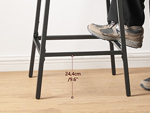 Ronde bartafel, 37.4" High Pub Table, 2-Tier Counter Height Cocktail Table, High Top Tables with Storage, Bistro Tables for Small Spaces, Eenvoudig te monteren, Zwart