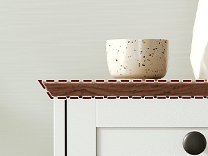 Farmhouse 9 Drawer Dresser for Bedroom, 55.1'' Modern Dresser, Engineered Wood Chest of Drawers, TV Stand with Storage, for Bedroom, Living Room, Hallway, White and Walnut