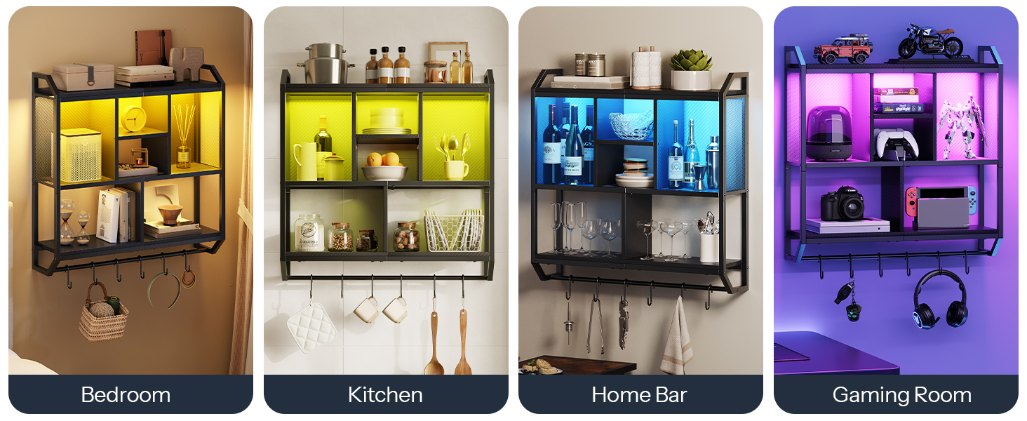 Gaming Floating Shelves