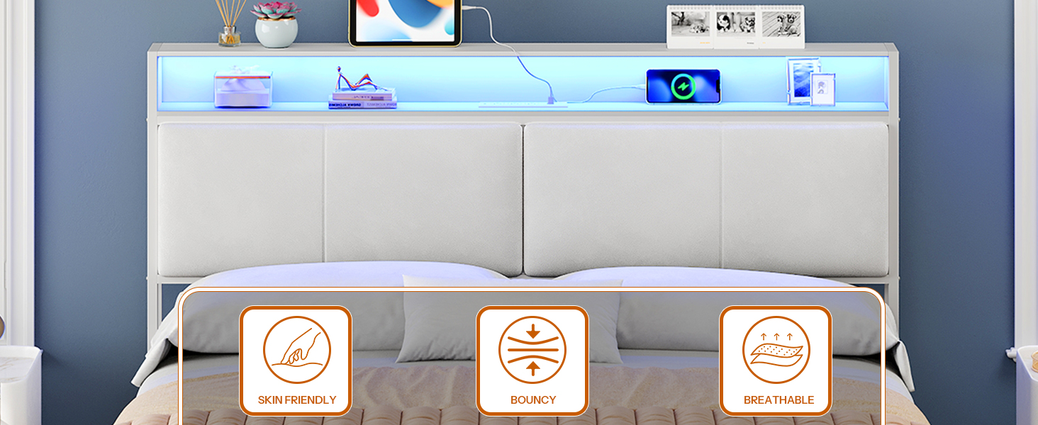 upholstered headboard