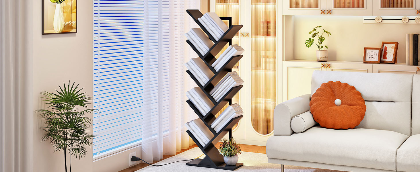 tree bookshelf 9-Tier tree bookshelf Book Tree bookshelf tree cd tower bookshelf lamp tree bookcase