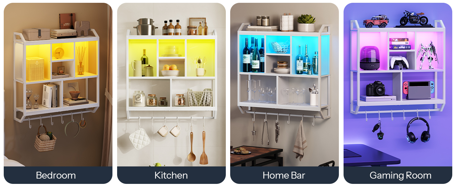 Gaming Floating Shelves