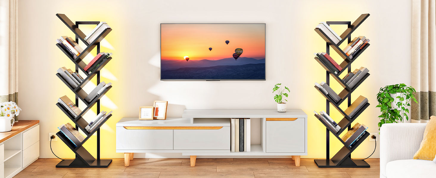 tree bookshelf 9-Tier tree bookshelf Book Tree bookshelf tree cd tower bookshelf lamp tree bookcase