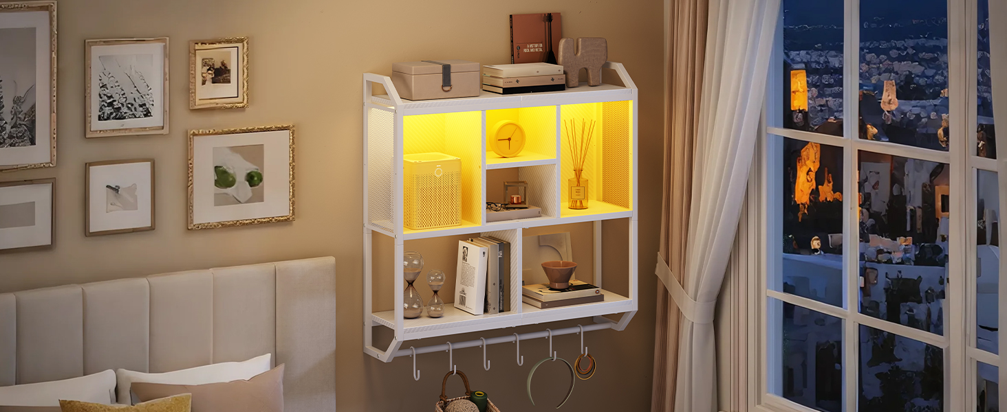 Wall Mounted floating shelves